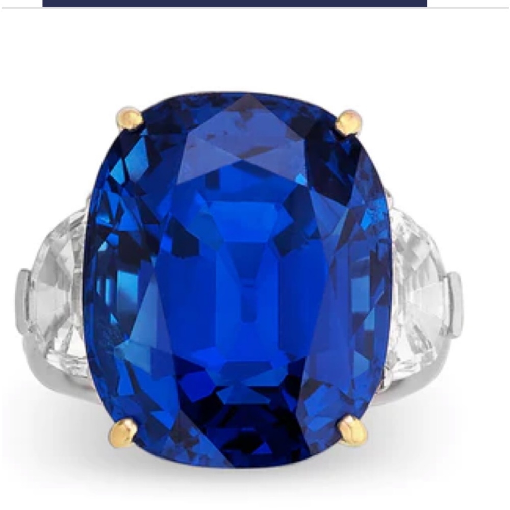 SAPPHIRE DROP EARRINGS, 4.28 CARATS.